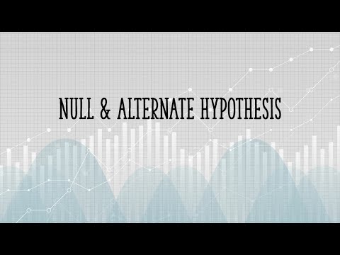 what is null hypothesis and alternative hypothesis in research