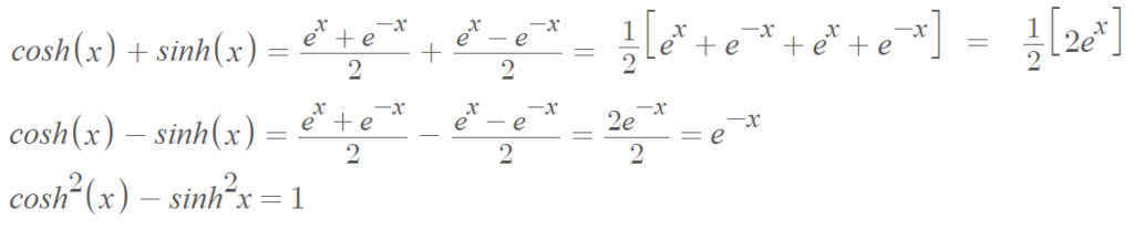 Hyperbolic Cosine Function Statistics How To