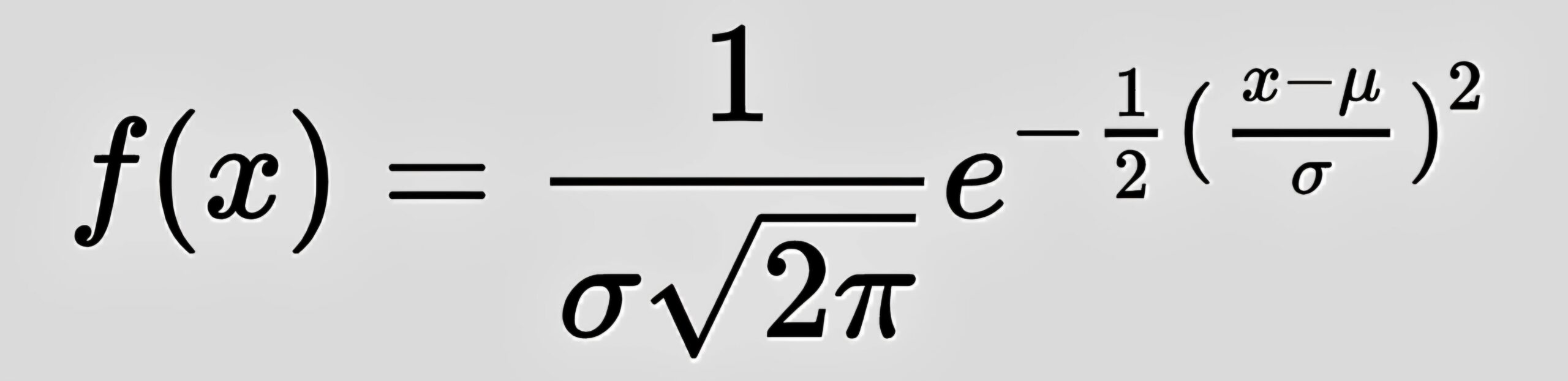 Formula for the normal distribution pdf